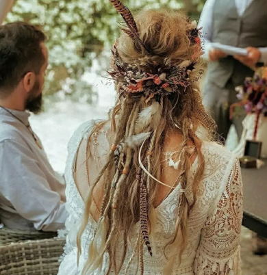 Dreadlock Wedding Hairstyles Wild Green Floristry 2022